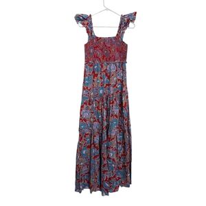 Anthropologie Love The Label Bouquet Smocked Maxi XS
